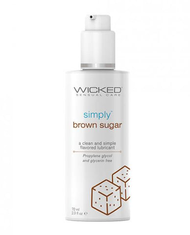 Wicked Simply Water Based Lubricant - 2.3 oz Brown Sugar