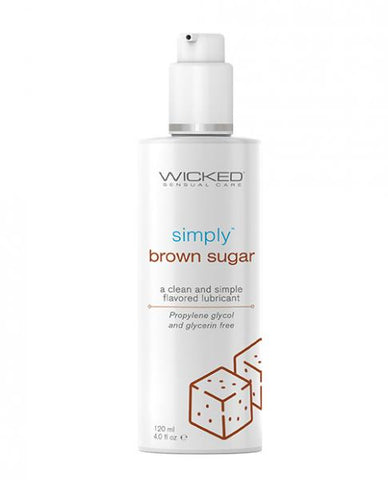 Wicked Simply Water Based Lubricant - 4 oz Brown Sugar