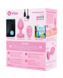 B-Vibe Vibrating Heart Plug Pink - Small/Medium