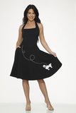 Poodle Skirt - Black/White -