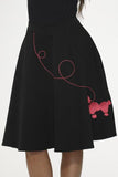 Poodle Skirt - Black/Pink -