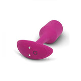 B-Vibe Vibrating Weighted Snug Plug M - 112 Gram Rose