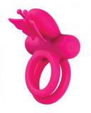 Silicone Rechargeable Butterfly Dual Ring