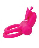 Silicone Rechargeable Butterfly Dual Ring