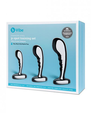 B-Vibe Stainless Steel P-Spot Training Set