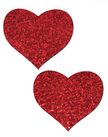 Pastease Glitter Heart -  Red O/S