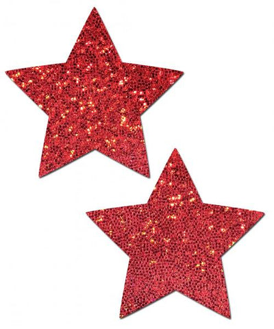 Pastease Glitter Star - Red O/S