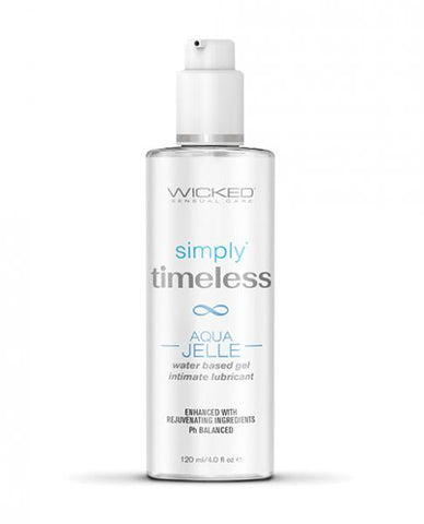 Wicked Simply Timeless Aqua Jelle Water Based Lubricant - 4 oz