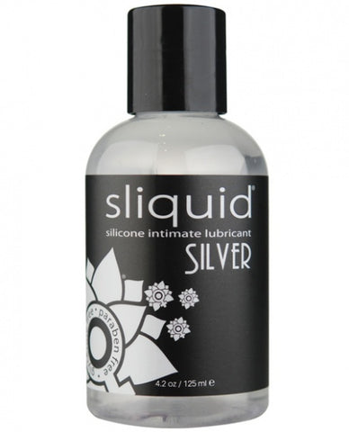 Sliquid Silver Silicone Lube Glycerine & Paraben Free - 4.2 oz