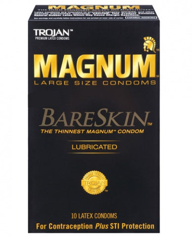 Trojan Magnum Bareskin Condoms - Box of 10