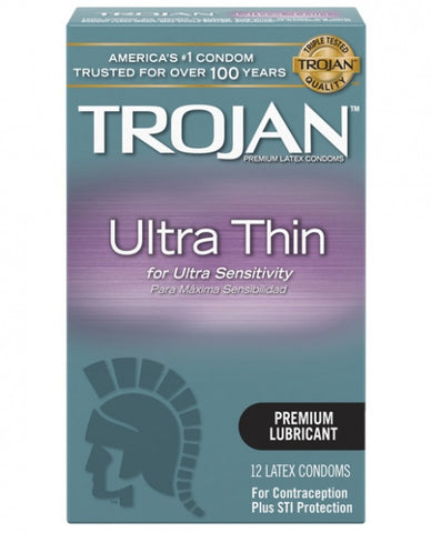 Trojan Ultra Thin Condoms - Box of 12