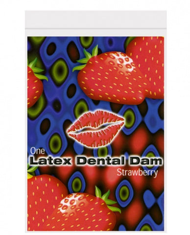 Latex Dental Dam - Strawberry