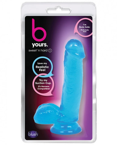 Blush B Yours Sweet 'n Hard 1 w/ Suction Cup - Blue