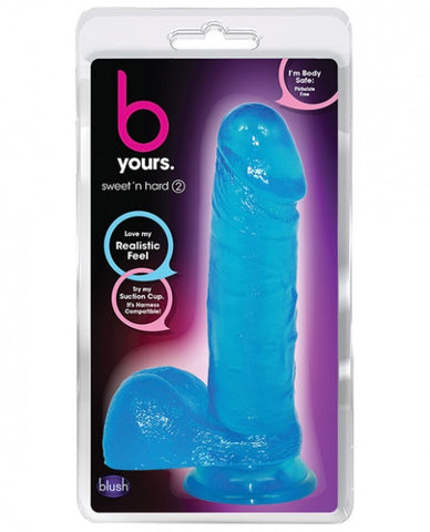 Blush B Yours Sweet n Hard 2 w/ Suction Cup - Blue