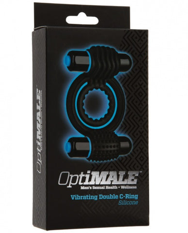 OptiMale Vibrating Double C Ring - Black