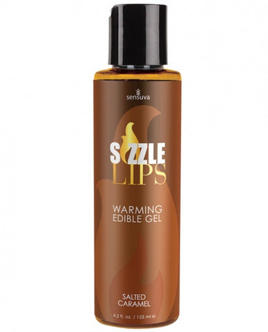 Sensuva Sizzle Lips Warming Gel - 4.2 oz Salted Caramel