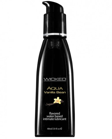 Wicked Sensual Care Aqua Waterbased Lubricant - 2 oz Vanilla Bean