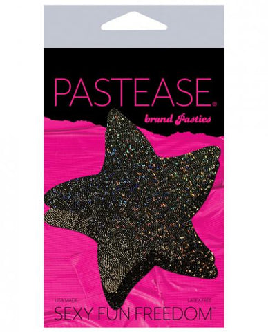 Pastease Glitter Starfish - Black - One Size