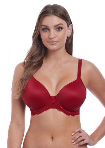 Expression Underwire Demi Plunge Moulded Bra - Ruby - – BB Store