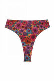 Floral 70's High Leg High Waist Brief -