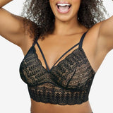 Mia Lace Bralette - Black -