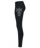 Moon Goddess Organic Cotton Leggings - Black -