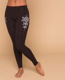 Moon Goddess Organic Cotton Leggings - Black -