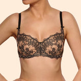 Hypnose Underwired Non-Padded Bra - Beige/Black -