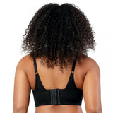 Mia Dot Wire-Free Longline Bralette - Black -