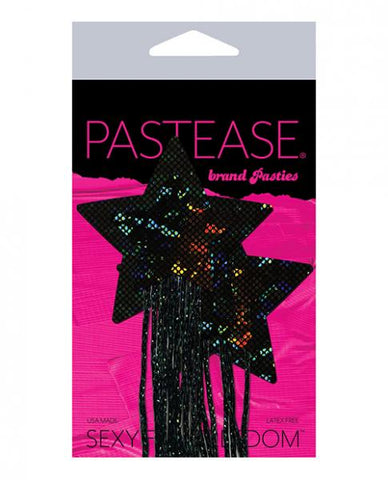 Pastease Tassel Glitter Star - Black One Size