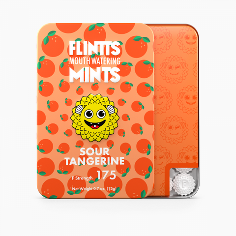 Flintts Mouth Watering Mints - Tangerine - Strength 175