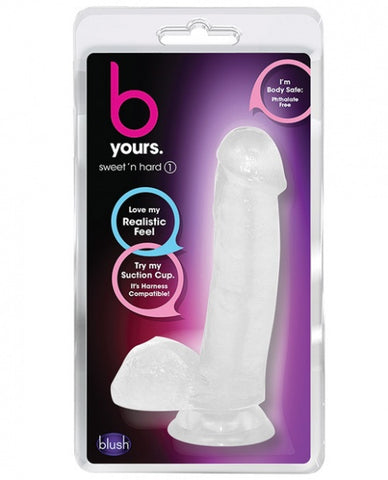 Blush B Yours Sweet n Hard 1 w/ Suction Cup - Clear