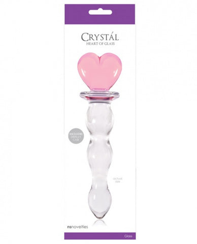 Crystal Heart of Glass - Pink