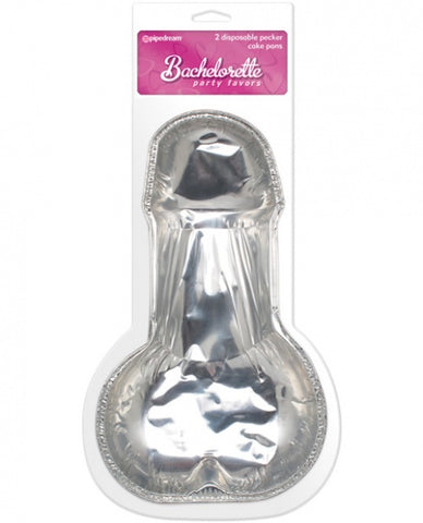 Bachelorette Party Favors Disposable Pecker Cake Pans - Pack of 2